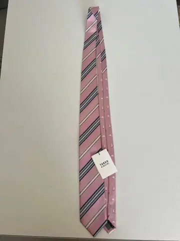 스트라이프 핑크 넥타이 택 포함 새상품