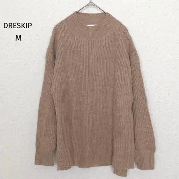 드레스킵 | 긴팔 오버 사이즈 니트 스웨터 [ M ] 베이지 슬릿