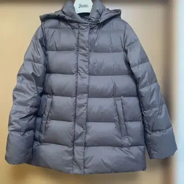 IENA 브라운 계열 다운 자켓 후드 부착