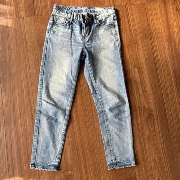 라이트 블루 데님 데미지 가공