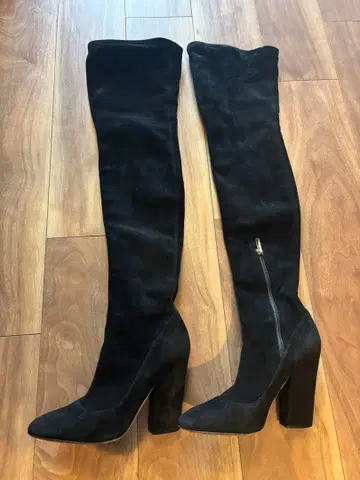 sergio rossi 세르지오로시 스웨이드 롱 부츠 24.5cm