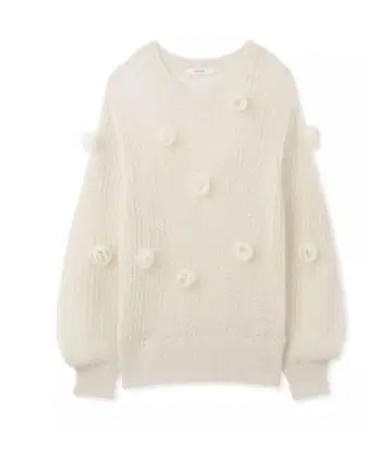 플라워 모티브 니트 풀오버 SWNT241175