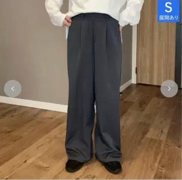 시마무라 속기모 턱 스트레이트 팬츠 ammy 그레이 L