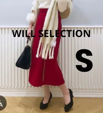 윌 셀렉션 지퍼 슬릿 타이트 스커트 S