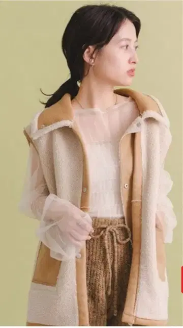 Kastane 페이크 무스탕 베스트