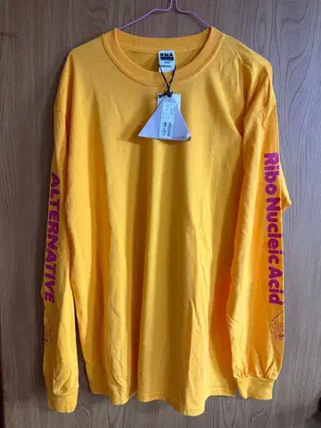 RNA 락 백 프린트 롱 T셔츠