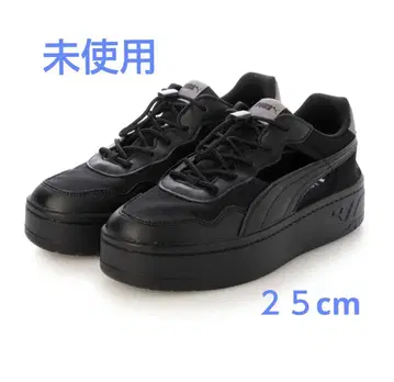 새상품급 PUMA 코트 랠리 스카이 뮬 샌들 스니커즈 25cm