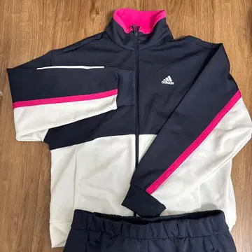 adidas 저리 상하의 세트 M 사이즈 네이비/화이트/핑크