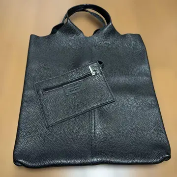 이탈리아제 가죽 토트백 블랙