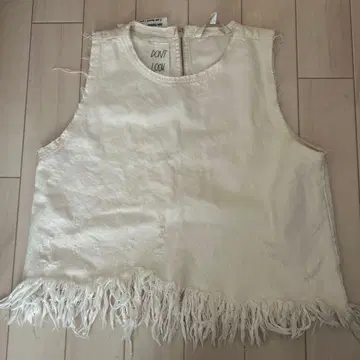 ZARA 프린지 장식 아이보리 베스트