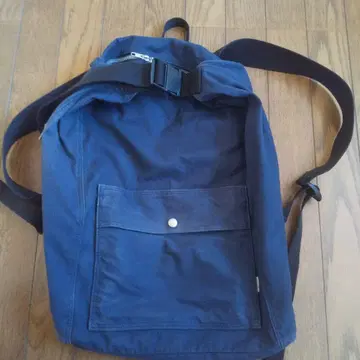 MHL. 마가렛호웰 코튼 캔버스 네이비 백팩 경량