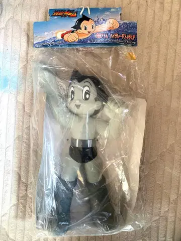 철완 아톰 흑백 피규어 받침대 포함