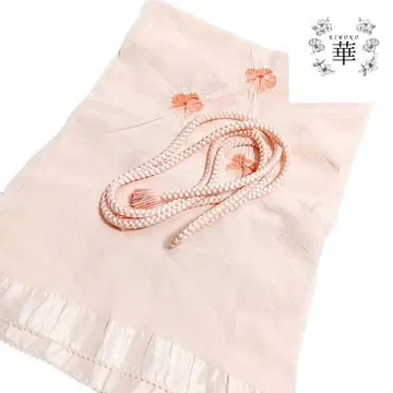 J1 허리띠 세트 오비 장식 천  마루구미 시보리 꽃 핑크