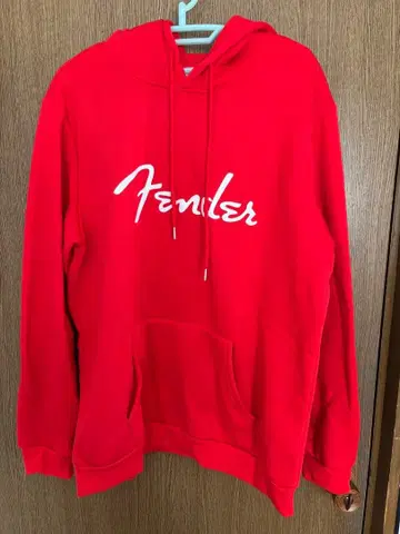 Fender 후드티 M 사이즈 빨간색 레드