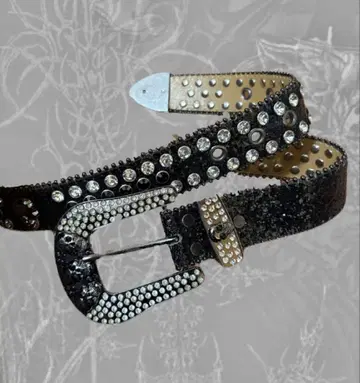 00s 헤이세이 스터드 벨트 그런지 Y2K 해골 해골