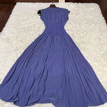 FRAY I.D 플리츠 허리 리브 원피스