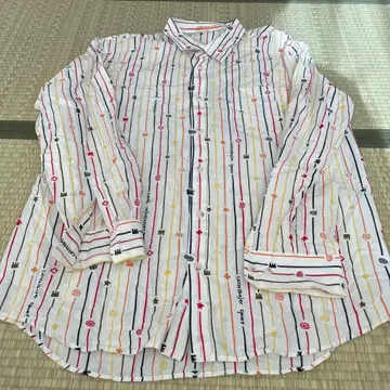 CASTELBAJAC 스트라이프 패턴 긴팔 셔츠 사이즈 5