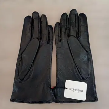 GEORGES RECH 블랙 양가죽 장갑 22cm