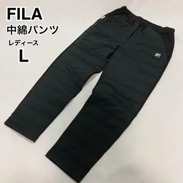 FILA 따뜻한 방풍 솜 팬츠 블랙 L
