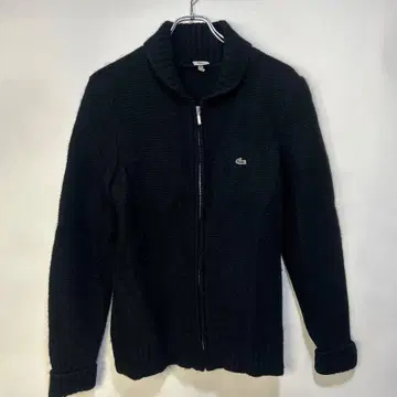 LACOSTE 네이비 집업 스웨터 40