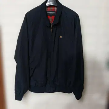 McGREGOR 해링턴 자켓 스윙탑 L 네이비 안감 체크