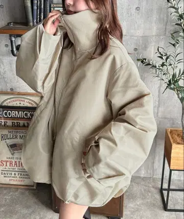 블루종 아이보리 빅 실루엣