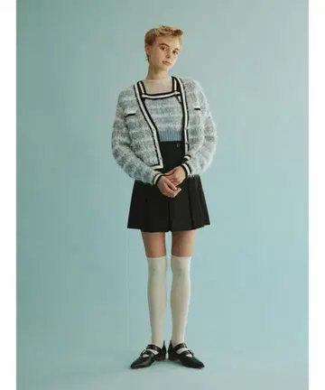 FURFUR 박스 플리츠 스카 숏 팬츠