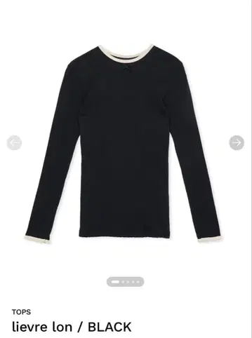 SHISHIKUI lievre lon 블랙 긴팔 T셔츠