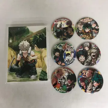 나의 히어로 아카데미아 히로아카 원화전 아트 보드 캔뱃지 세트