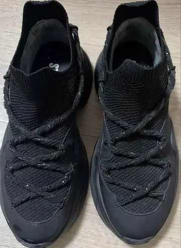 STACCATO 블랙 하이컷 스니커즈