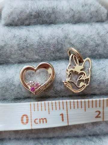 실버 목걸이 디즈니 오픈 하트형 지르코니아 포함 데이지 덕