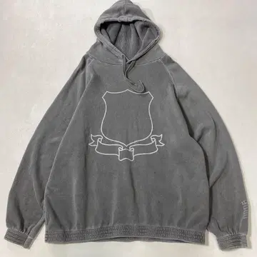 RE:NumberNine 엠블럼 피그먼트 바이오 가공 후디