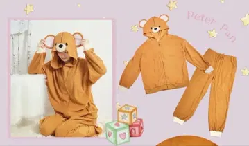 시마무라 치하루 씨 룸웨어 피터팬 곰 상하의 세트