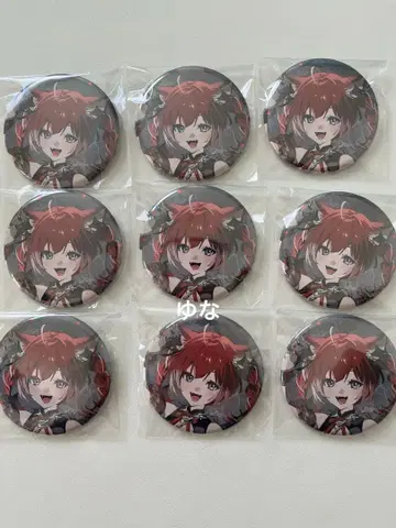 CrazyRaccoon 캔뱃지 할로윈 아카미 카루비 9개 세트