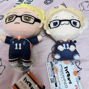택 포함 새상품 하이큐 츠키시마 케이 봉제 인형 2개 세트