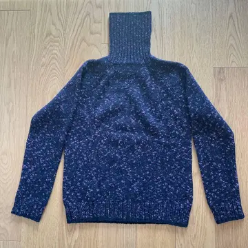 터틀넥 스웨터 혼방 털실