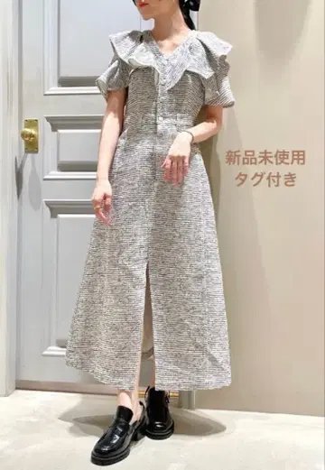 LILY BROWN 데님 프릴 원피스 M (사이즈 1)