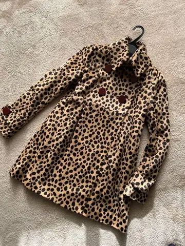 D.Lounge 레오파드 무늬 레오파드 코트 스콧 클럽