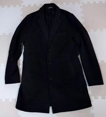 BEAMS 다크 그레이 멜톤 체스터 코트 빔즈