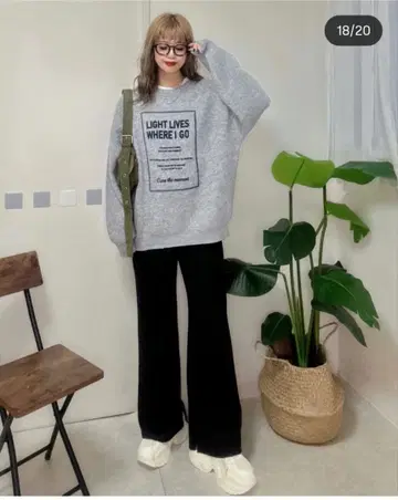 [택 포함 새상품] 시마무라 Non 플로키 프린트 니트