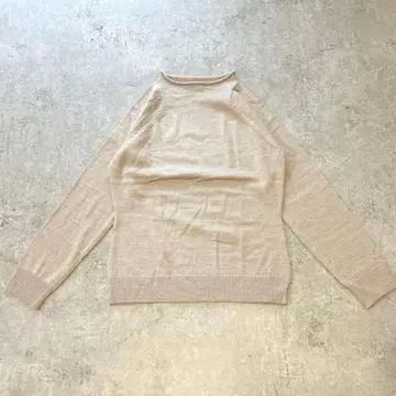 s3256 ANNA PUCCI 긴팔 니트 모크넥 울 혼방 심플