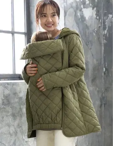 SWEET MOMMY  OK 발수 퀼팅 마마 코트 산전 산후 겸용