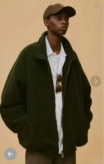 soerte 몬스터 볼륨 보아 자켓 카키 2