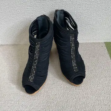 [archi] 웨지솔 샌들 프린지