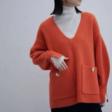 ADAM ET ROPE 안티 필링 미들 게이지 풀오버 니트