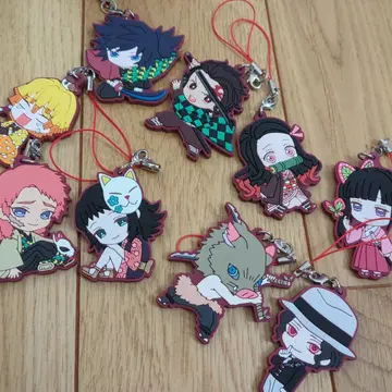 귀멸의 칼날 러버 키링 러버 스트랩 묶음 판매