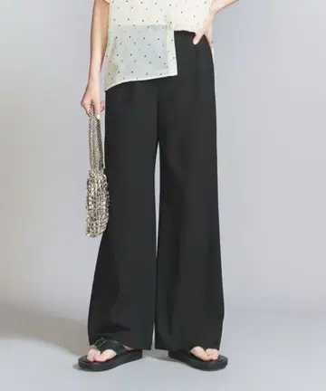 바이어스 이지 팬츠 워셔블 블랙