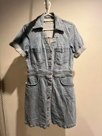 데님 셔츠 원피스 반팔 ZARA