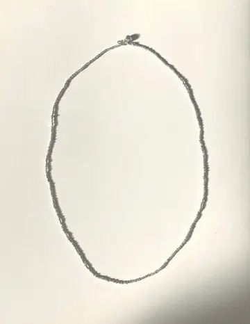 완판 새상품급 semeno 세메노 스탠다드 실버 비즈 목걸이