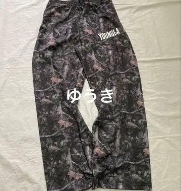 YOUNGLA 카모플라쥬 와이드 팬츠